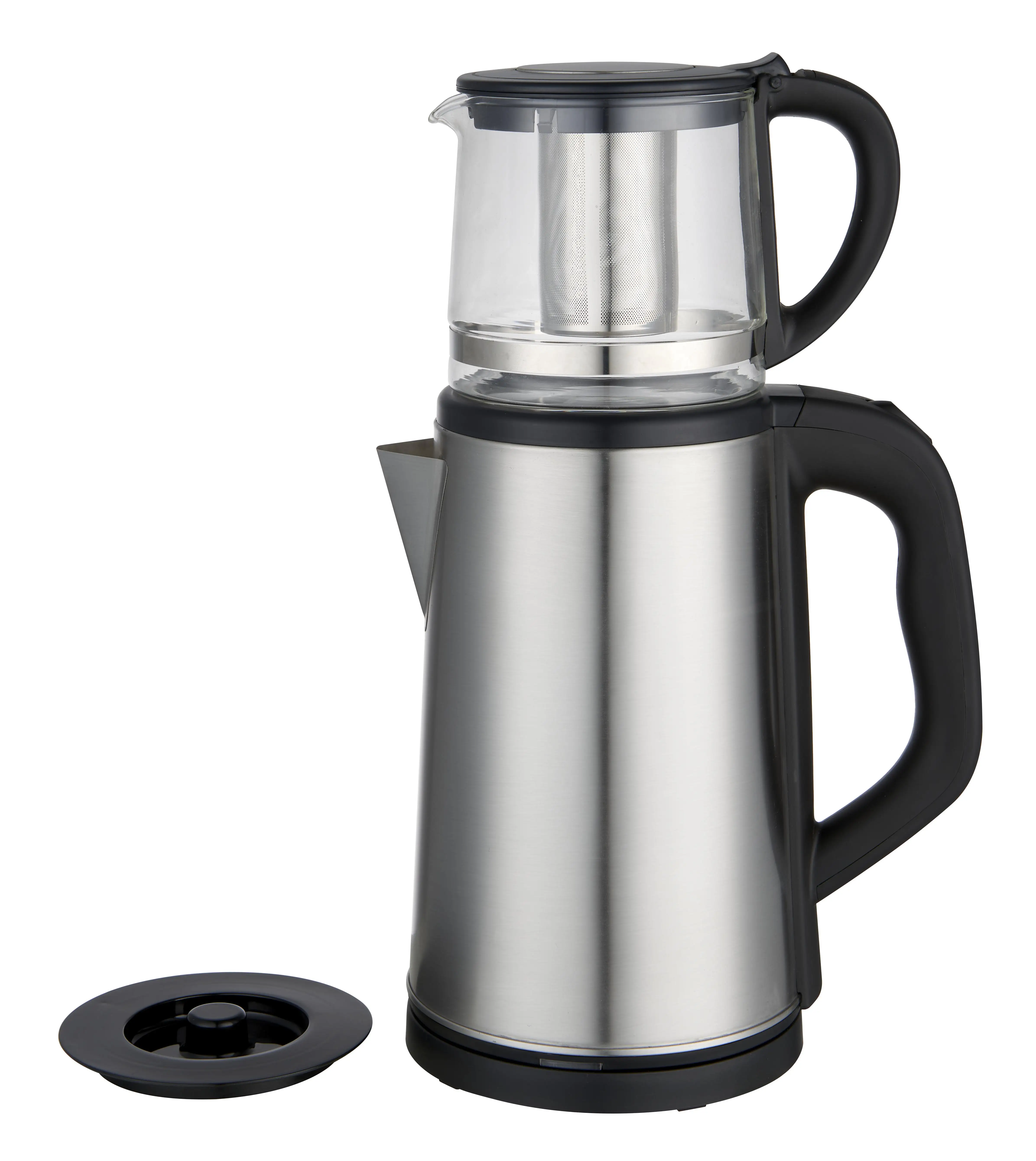 2.0L Stainless Steel Electric Kettles glass pot Water Electric Samovar With Automatic Keep Warm