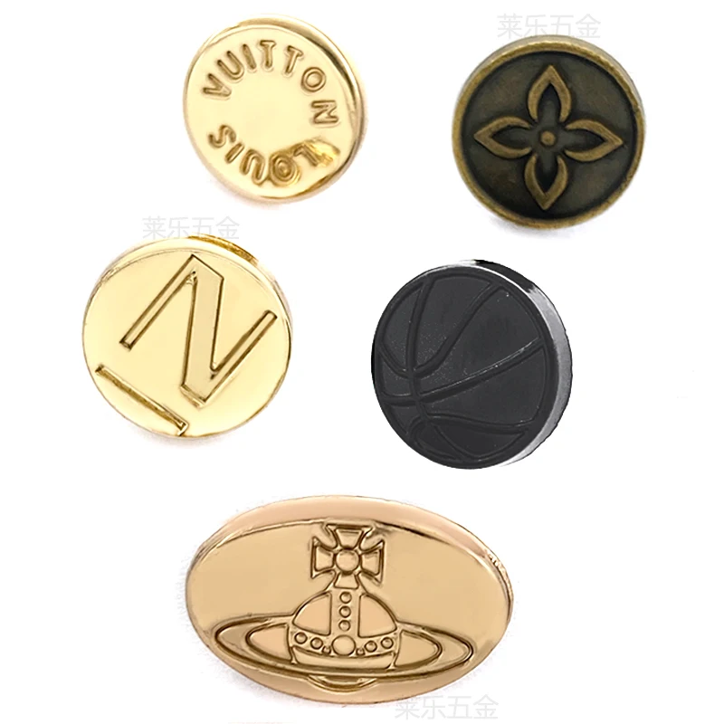 factory wholesale Garment accessories button custom logo metal Black snap buttons press set custom snap button for garments