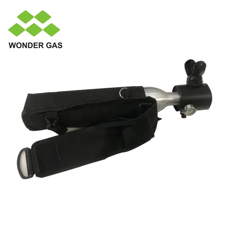 Professional Underwater Outdoor Air Aluminium Tank 0.5L Mini Scuba Diving Tank Oxygen Air Gas Cylinder