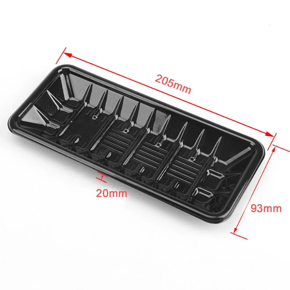 
Plastic for black RPET/PET disposable pork fresh biodegradable custom size vegetable tray 