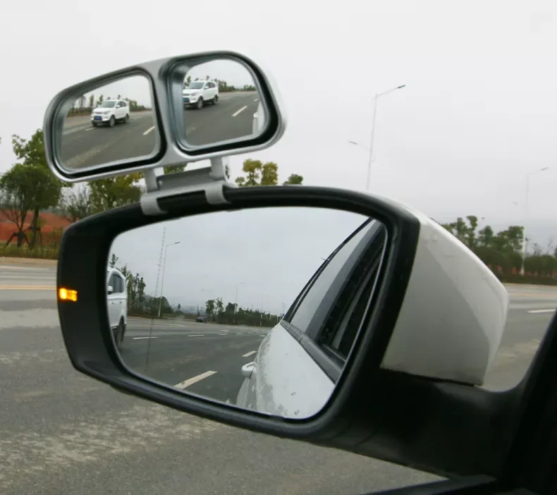 2 в 1 Автомобильное выпуклое зеркало и зеркало для слепых зон с широким углом поворота на 360 градусов