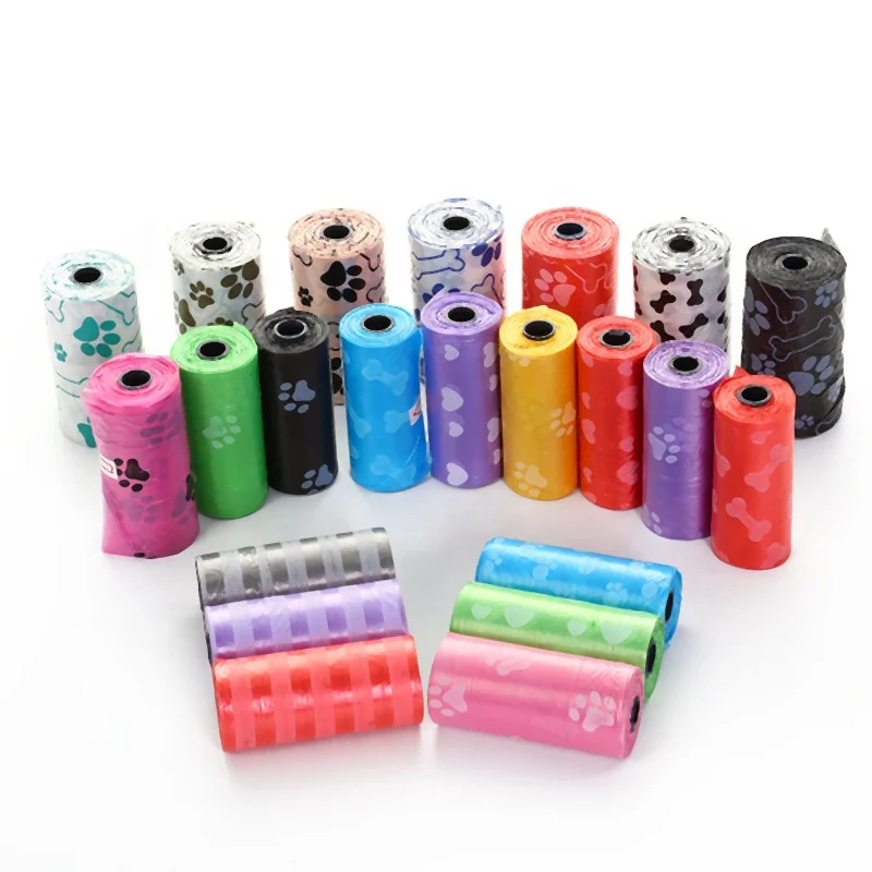 Manufacturer wholesale PE  custom logo printed dog poop bag pet waste bags dog bag