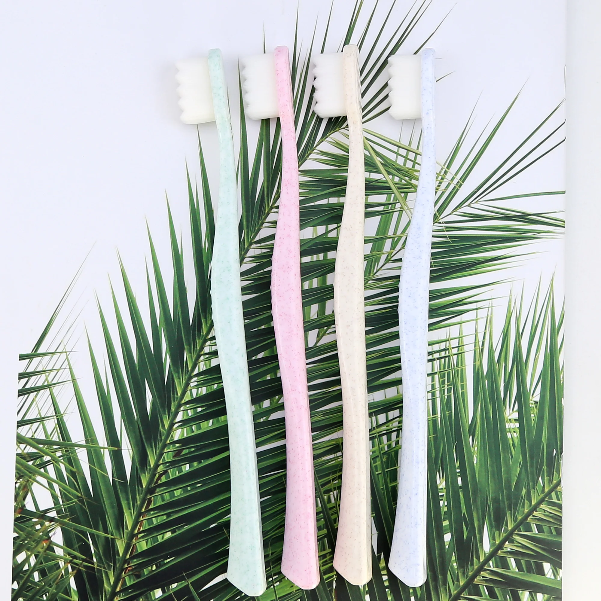 Good Quality Adult Economical Super Soft Ultra fine Bristles Plastic Toothbrush for  Gum Sensitive People OEM