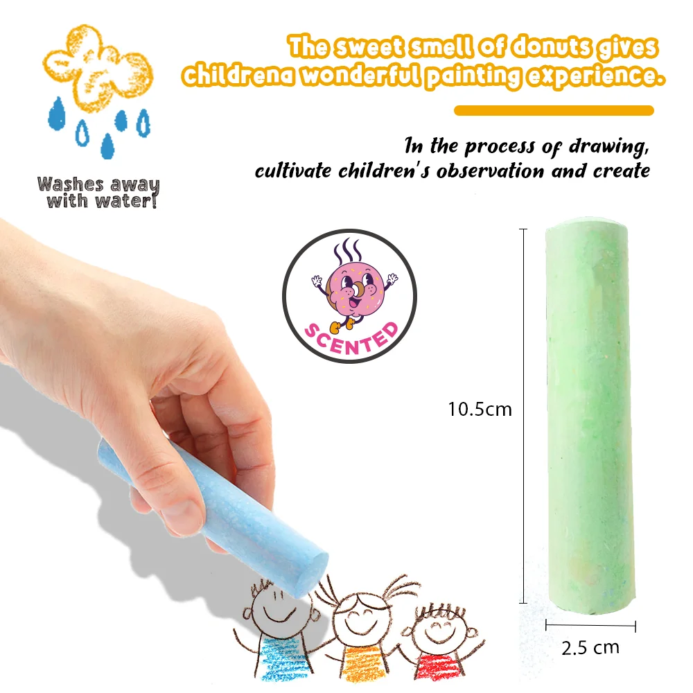 Non-Toxic Jumbo Chalks 36ct