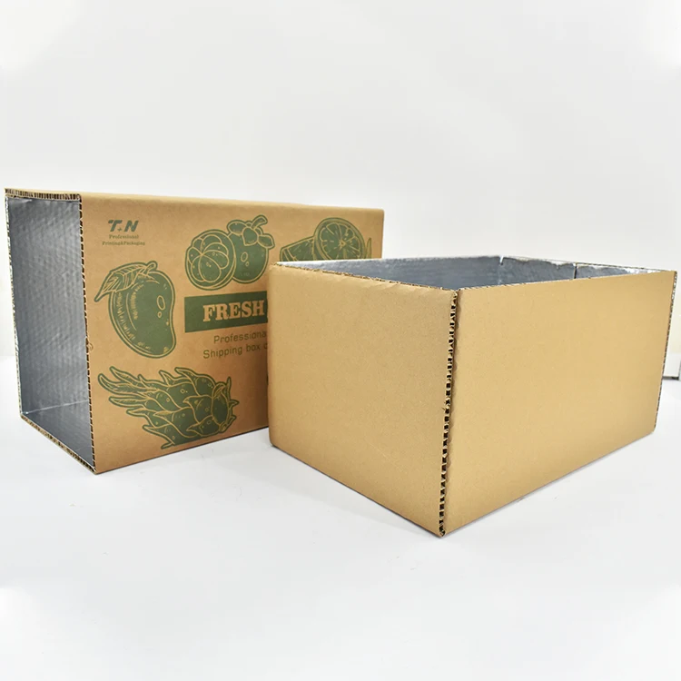 insulated food packaging boxes Custom-made Frozen Food Packaging Express Carton Ice Bag Insulated Food Packaging