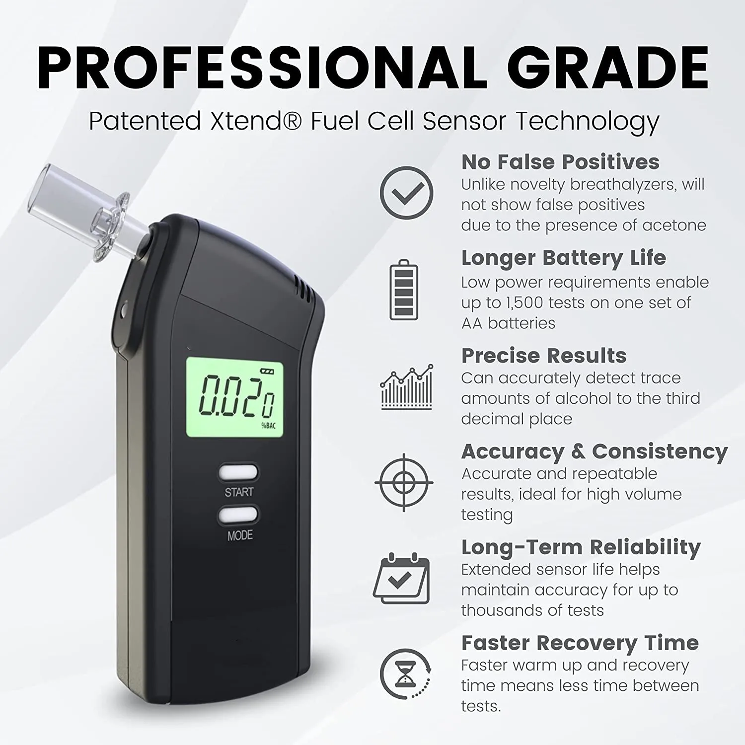 Alcohol Detector Alcohol Breath Tester Meter Alcohol Breath Analyzer