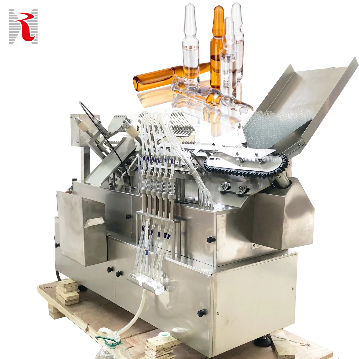 factory low cost ALG5 Automatic ampoule filling and sealing machine for liquid injection filling ampouls 1-20ml