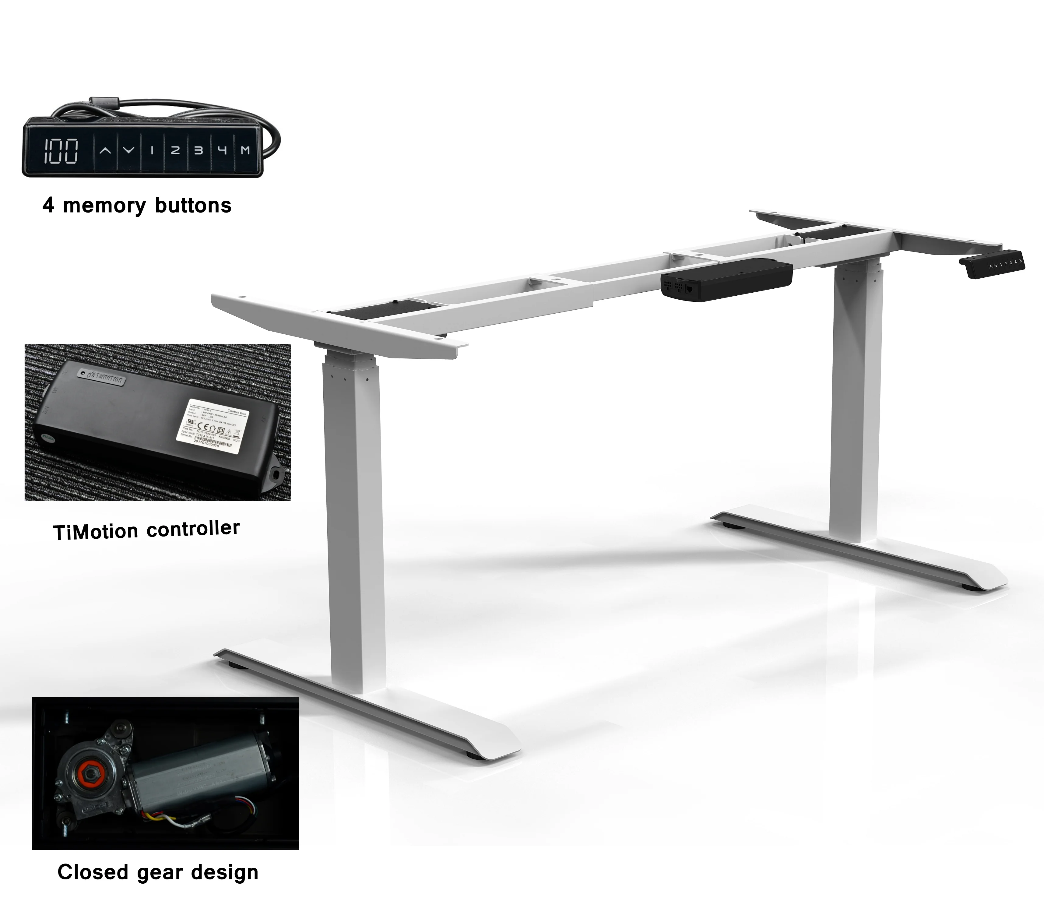 
Electric standup A6 computer workstation for school gaming Height Adjustable desk 
