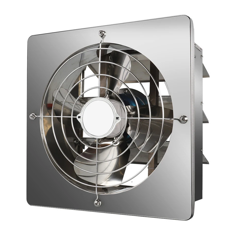 Wall Mounted High Velocity Stainless Steel Industrial Venty Ventilation Extractor Fan Metal Kitchen Exhaust Fan For Household