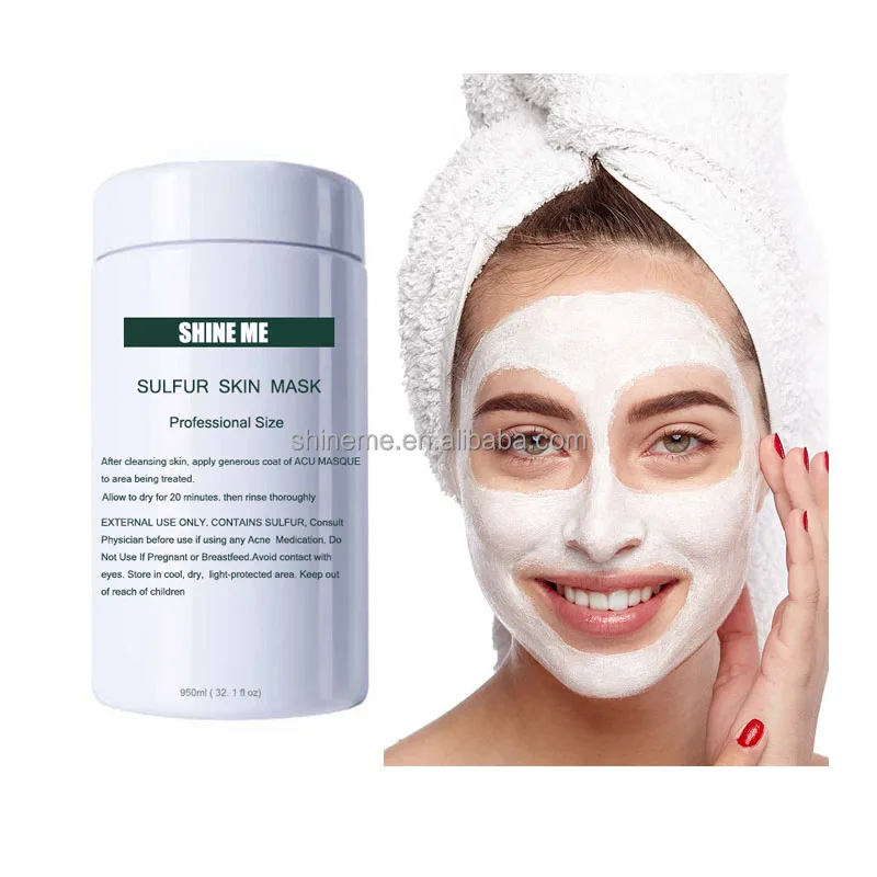 OEM Private Label 1000ml Salon Size Oily And Scar Skin Reduce Redness Anti Acne Sulfur Skin Masque