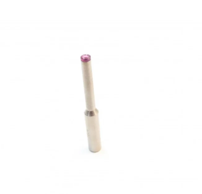 Ruby tiped coil winding nozzle