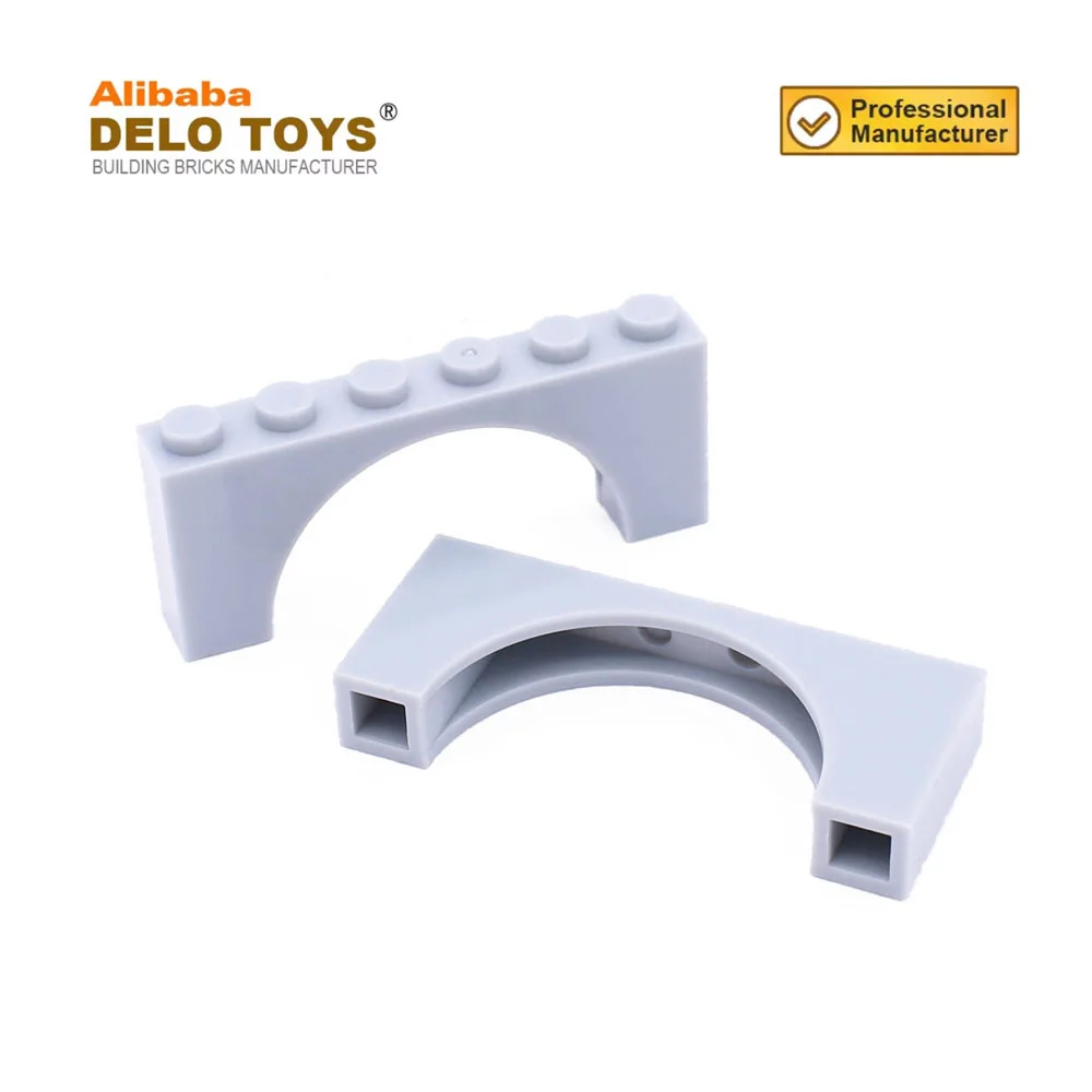 DIY bulk building blocks ABS material Arch 1 x 6 x 2 plastic toys bricks 15254 12939 (NO.3307)