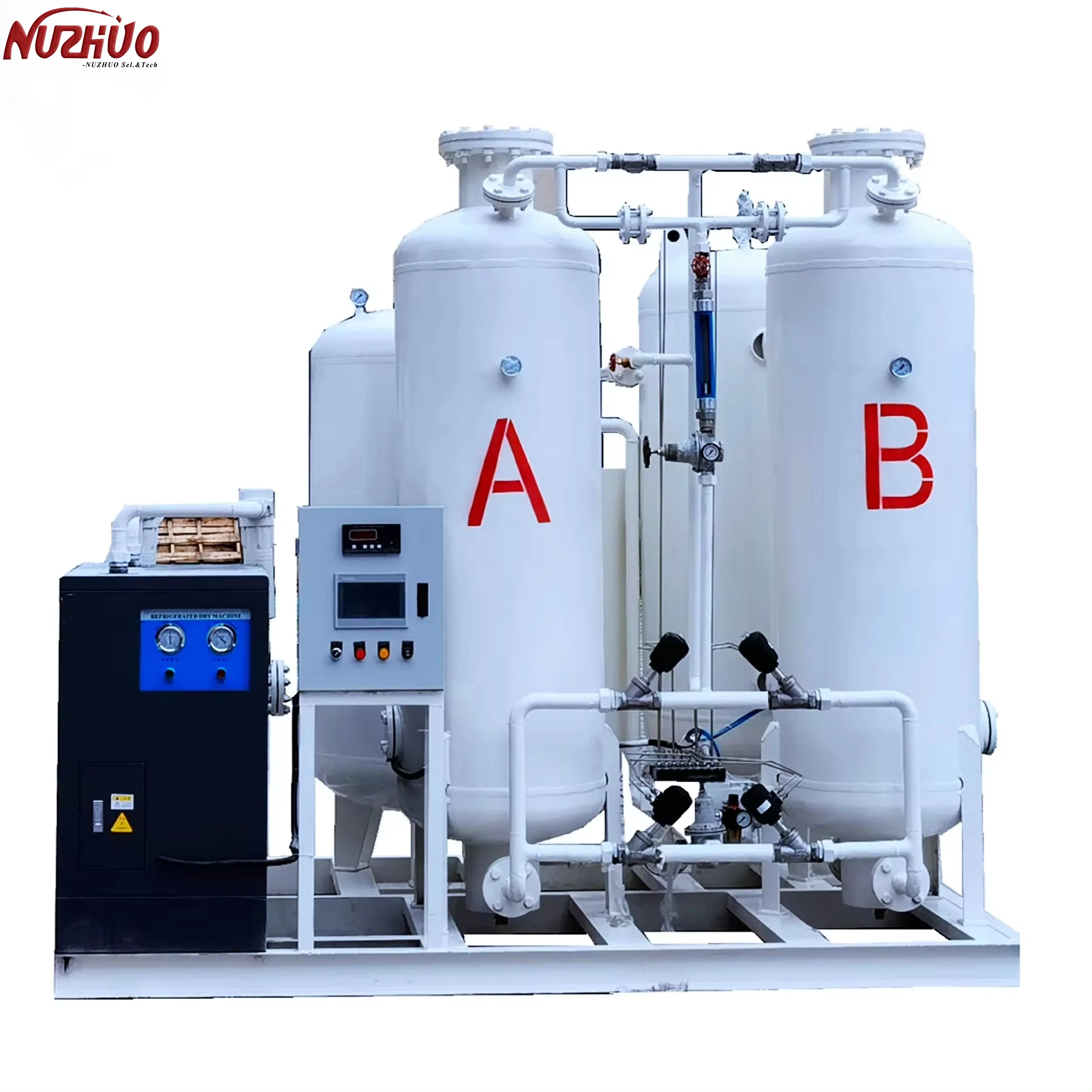 NUZHUO Air Separation Unit Oxygen Plant For Iron Making Factory 50-200nm3/h PSA Industrial O2 Generator
