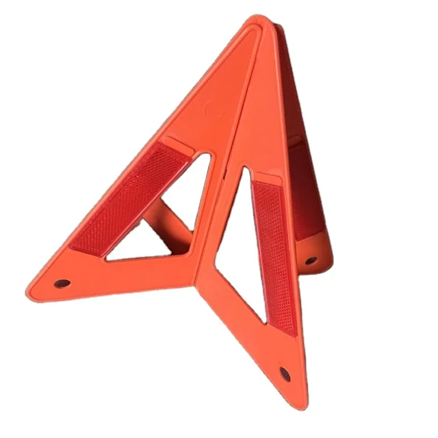 Alisa Reflective safety road triangle foldable safety warning triangle sign
