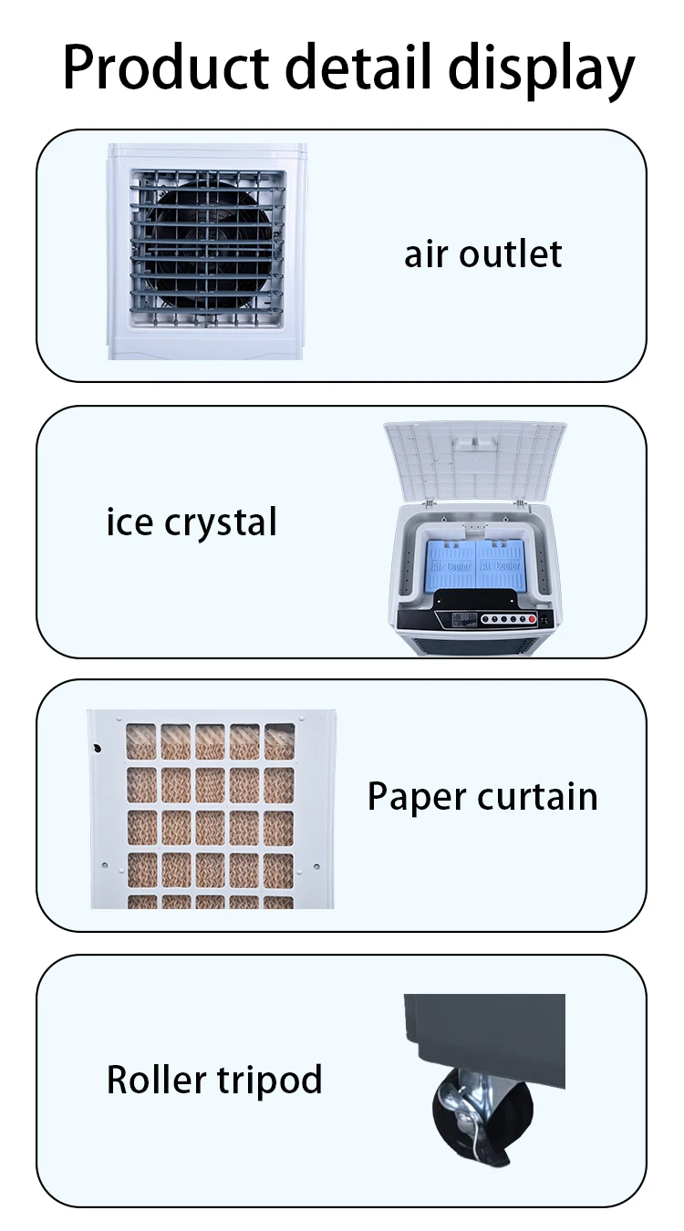Panel remote control timing outdoor inside warehouse cooling evaporative water cooler