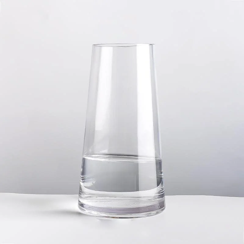 Vases Flower Vase Type Unique Glass Centerpiece Glass Tall Reversible Clear Crystal Modern New Wedding Transparent Flower Box
