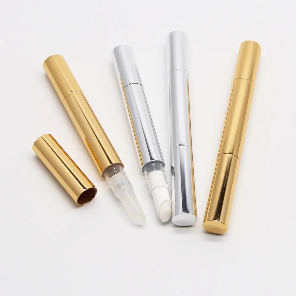 Refillable Cosmetic Pen Empty White Lip Gloss Essential Oil Teeth Whitening Packaging DIY 1.5ML Plastic Twist Pen