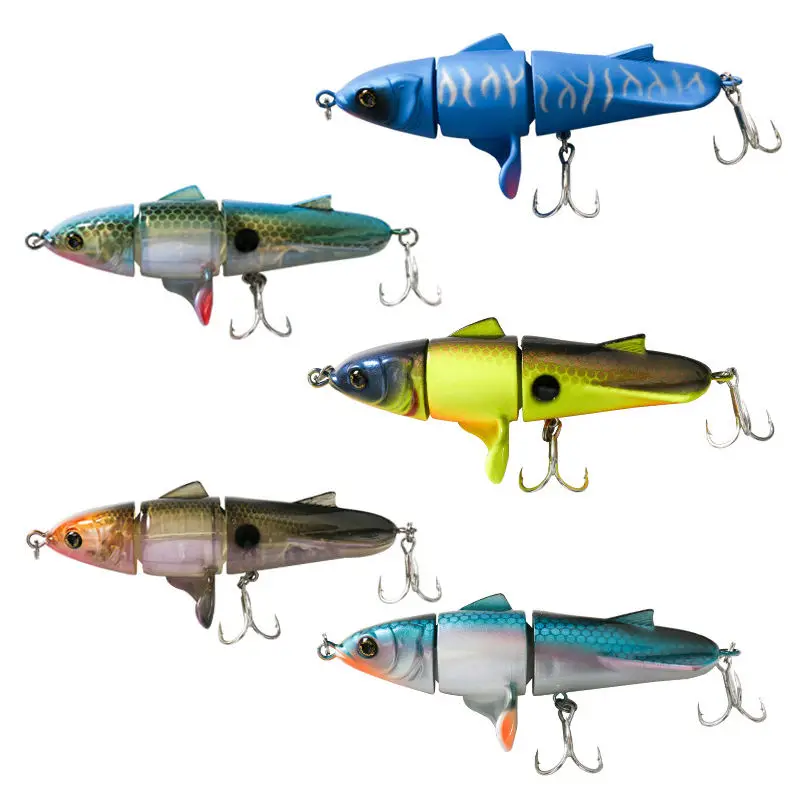 11cm 24g 10 Colors Artificial Hard Pencil Fishing Lure Propeller Lures Tractor Fishing Bait