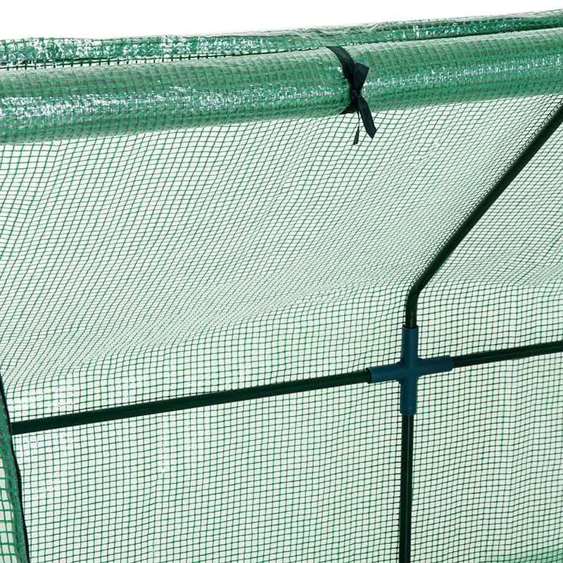 PE Green Reinforced Garden Greenhouses Winter UV-Resistant Outdoor Frame Winter Plants Zipper Openings-Small Greenhouse Garden