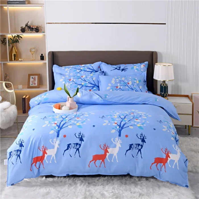 Cheap Price 4 Pcs Bedsheets Ecological cotton Bedding Comforter Sets Queen Size Bedding Set