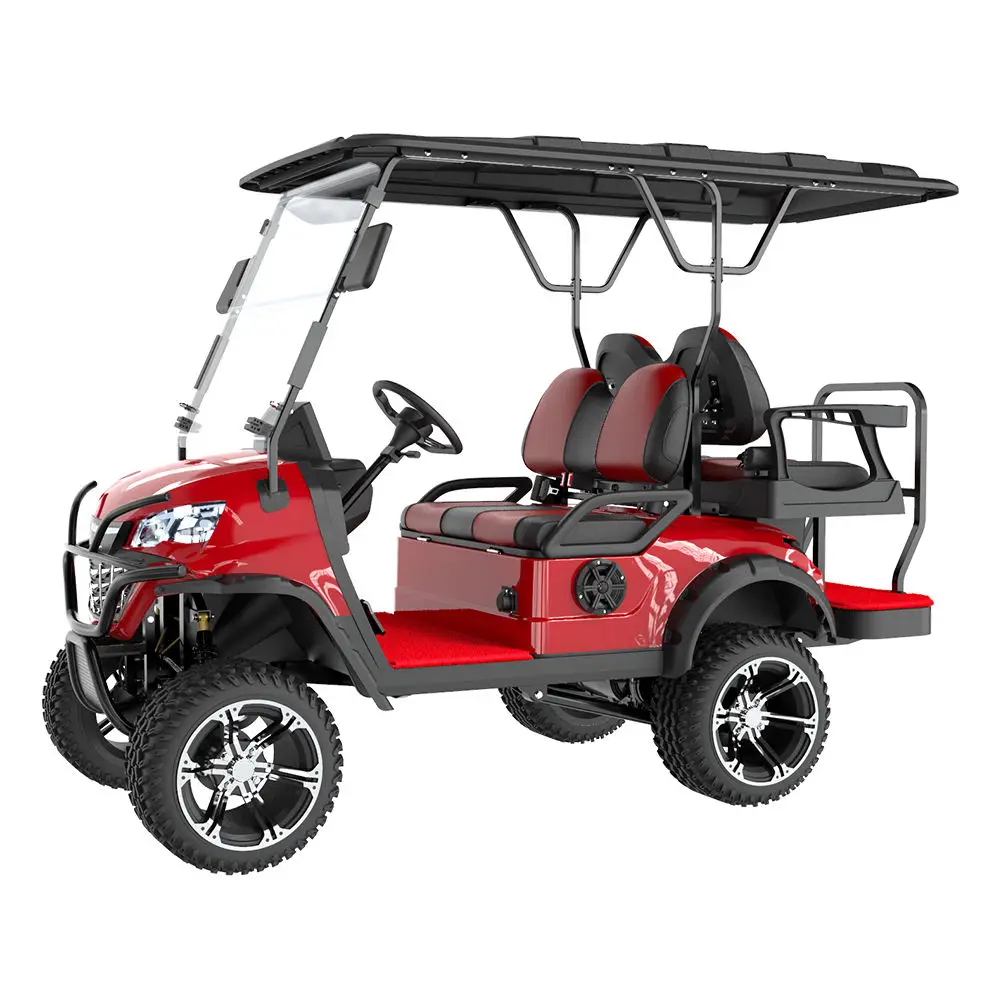 Hot Selling 4 Seats Golf Cart Electric 72V Motor New Design Off Road Electric Golf Cart