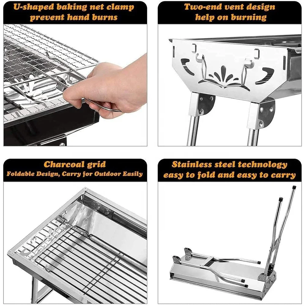 Portable Camping Cheap Manufacturer Outdoor Functional Foldable Barbecue Grill Machine For Sale