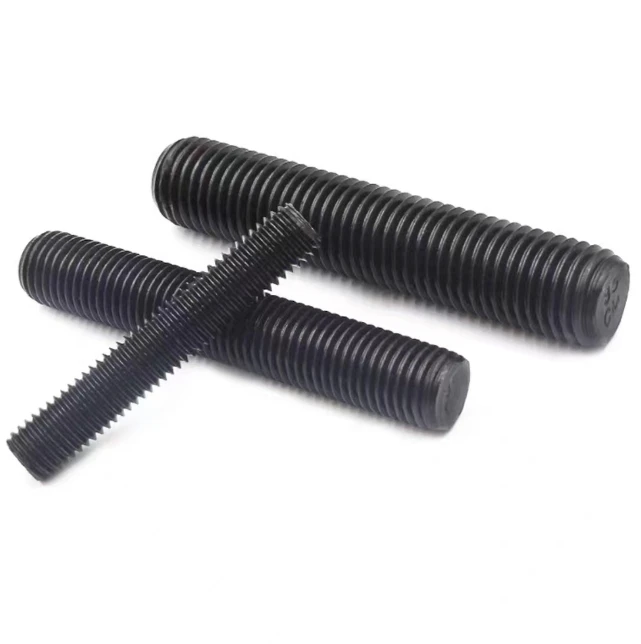 M10 Steel Hex Head Zinc Plated ISO/DIN Standard Carbon Steel Industrial Use Available 25mm/50mm/150mm Lengths Full Thread Stud