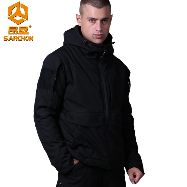 M65 plus velvet Red flame instructor tactical jacket male camouflage outdoor waterproof windbreaker tactical clothing