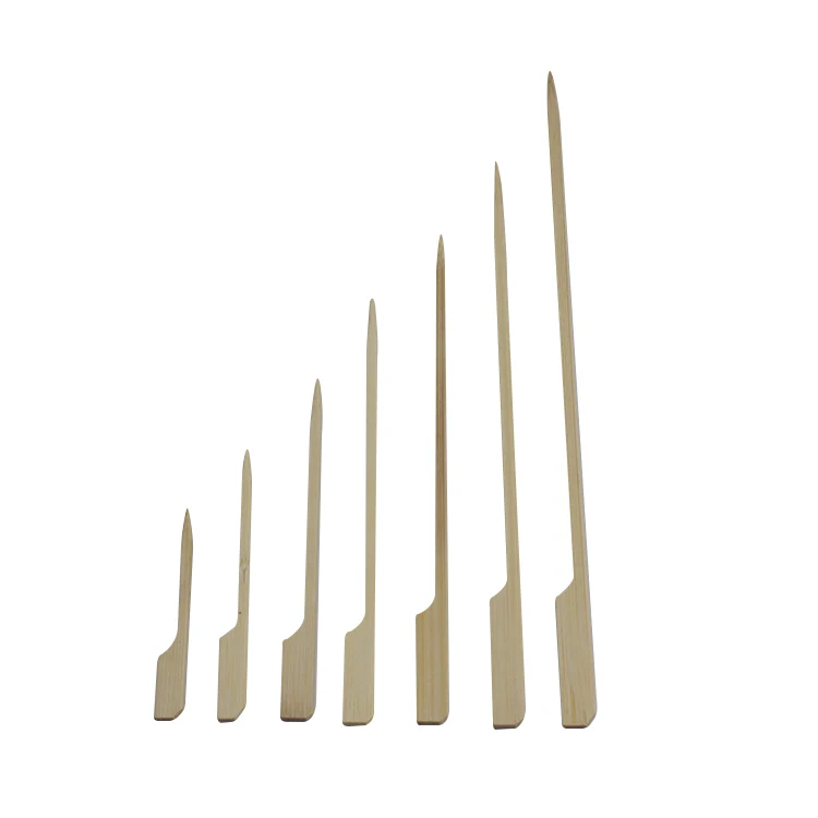 Одноразовые шпажки Teppo натуральные экологически чистые деревянные палочки для барбекю из бамбука по заводской цене