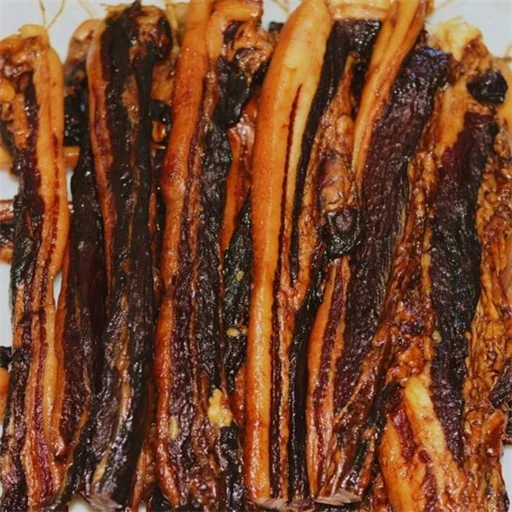 Hot selling chinese specialty bacon pork  wholesale cured meat wood fire smoked pork vacuum packed bacon