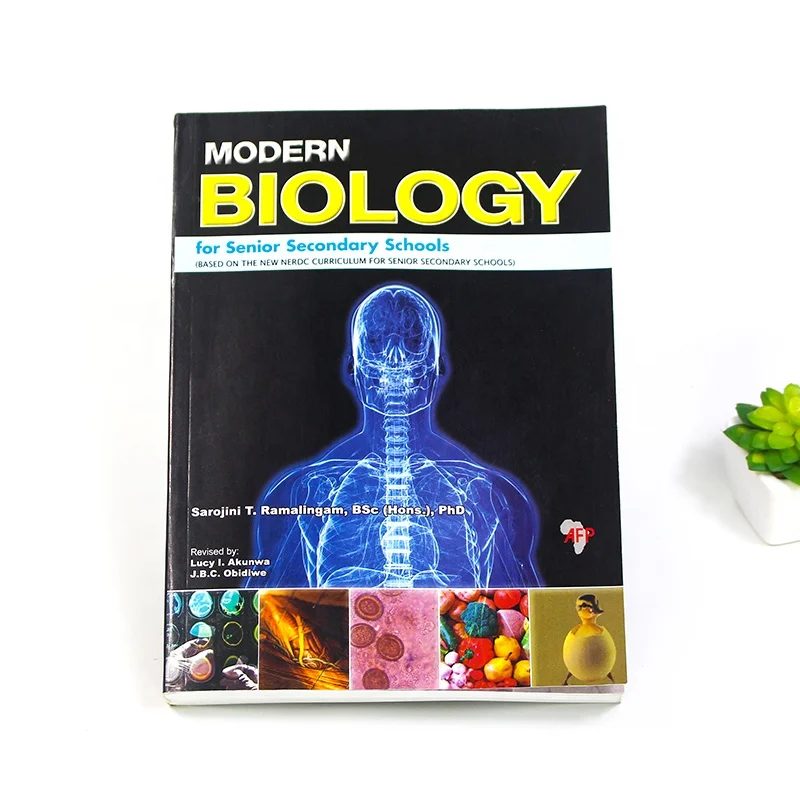 Print on Demand Softcover Workbook Printing Offset Paper Biology Book for Secondary School Service