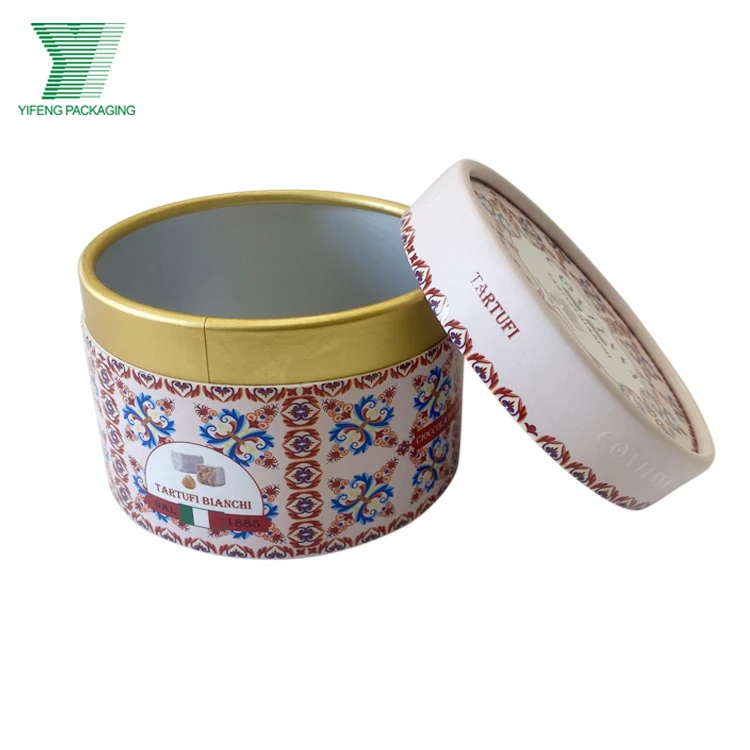 Airtight Paper Tube Packaging Food Paper Tube Box Biodegradable Aluminum Foil Candy Food Chocolate Packaging