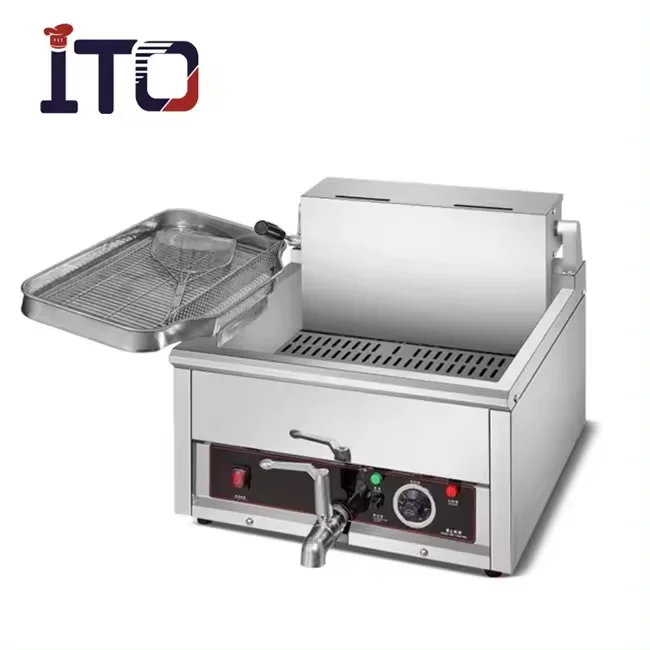 BD-15LE Stainless steel 15L 1 tank 1 basket counter top electric Fryer heavy duty fryer