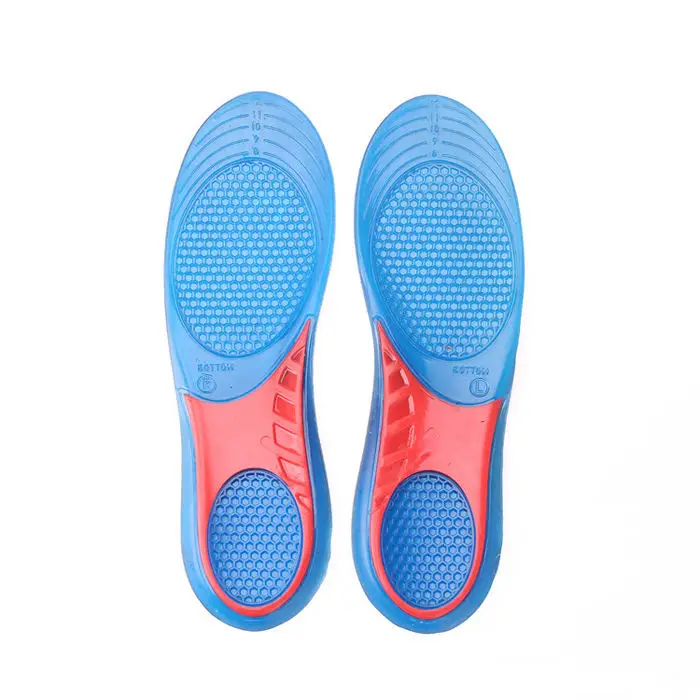 Shock absorbing silicone custom sport&comfort hiking boot insole basketball massage gel arch support sport insoles for shoe
