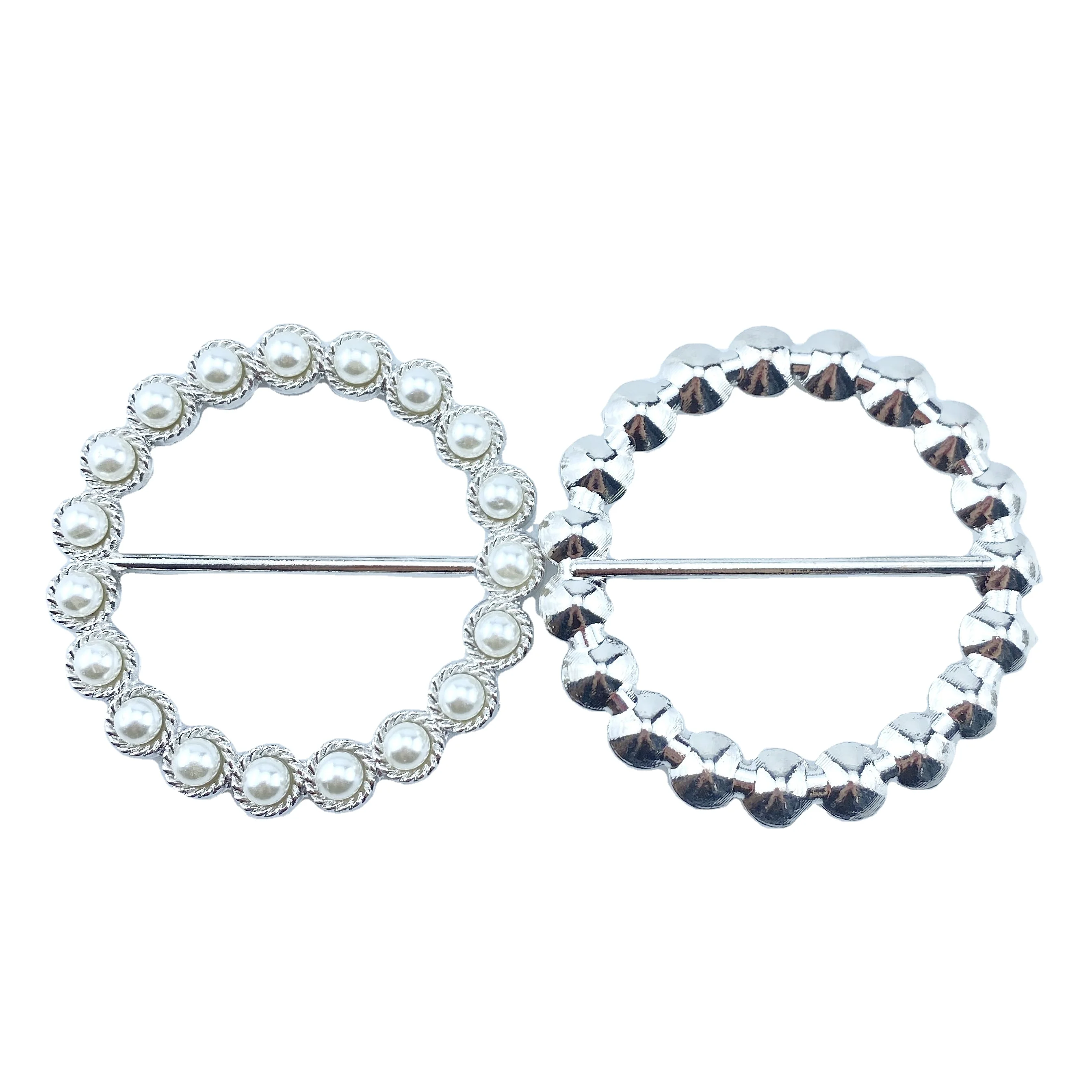 Factory Direct Sale Price Apparel Metal Trims Buckle Metal Buckle Accessories Pearl Round Buckle For Garment Coat Jeans