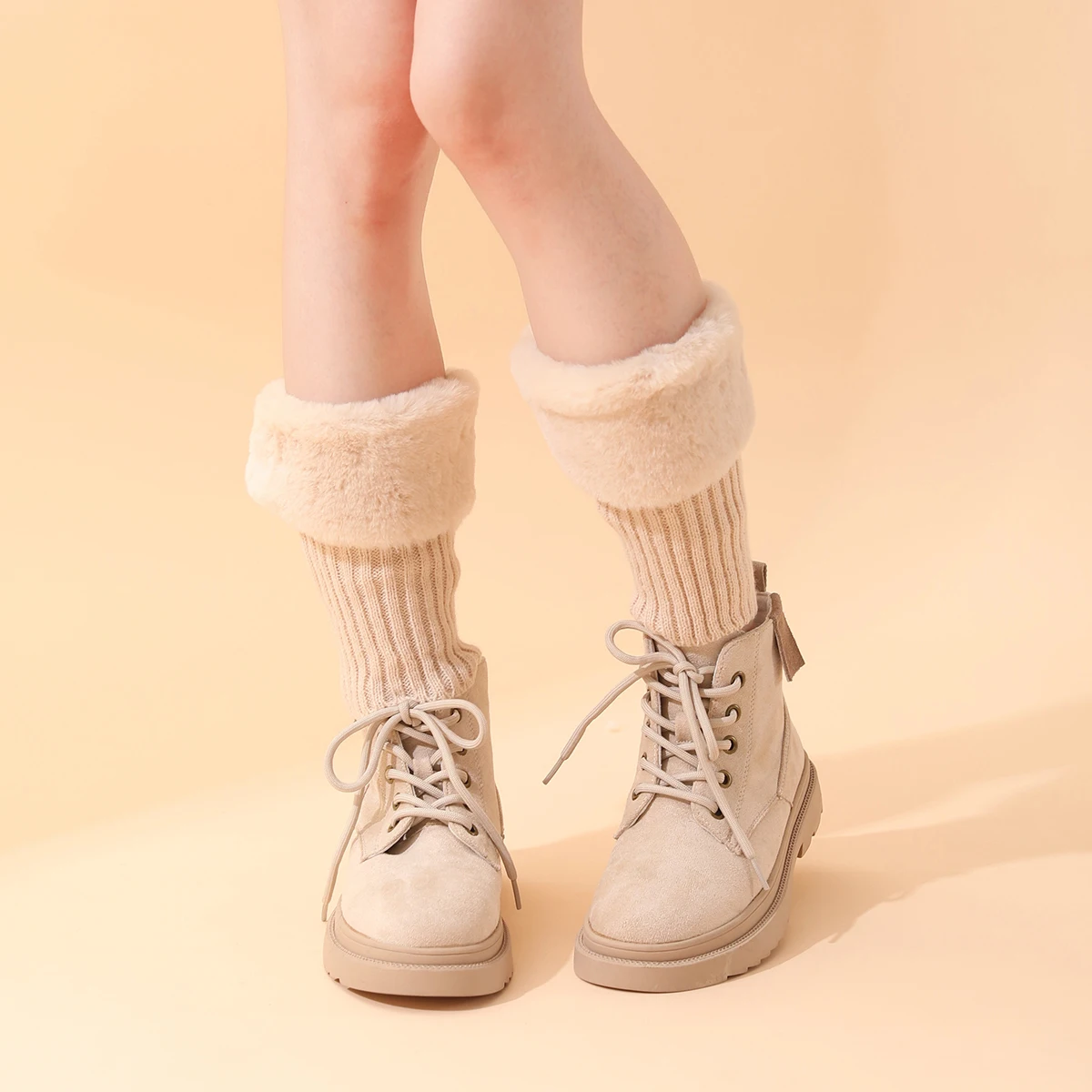 Good Wholesale Cute Dance Womens Socks Short Fur Boot Covers Winter Party Girl Lolita Fur Slouch Leg Warmers