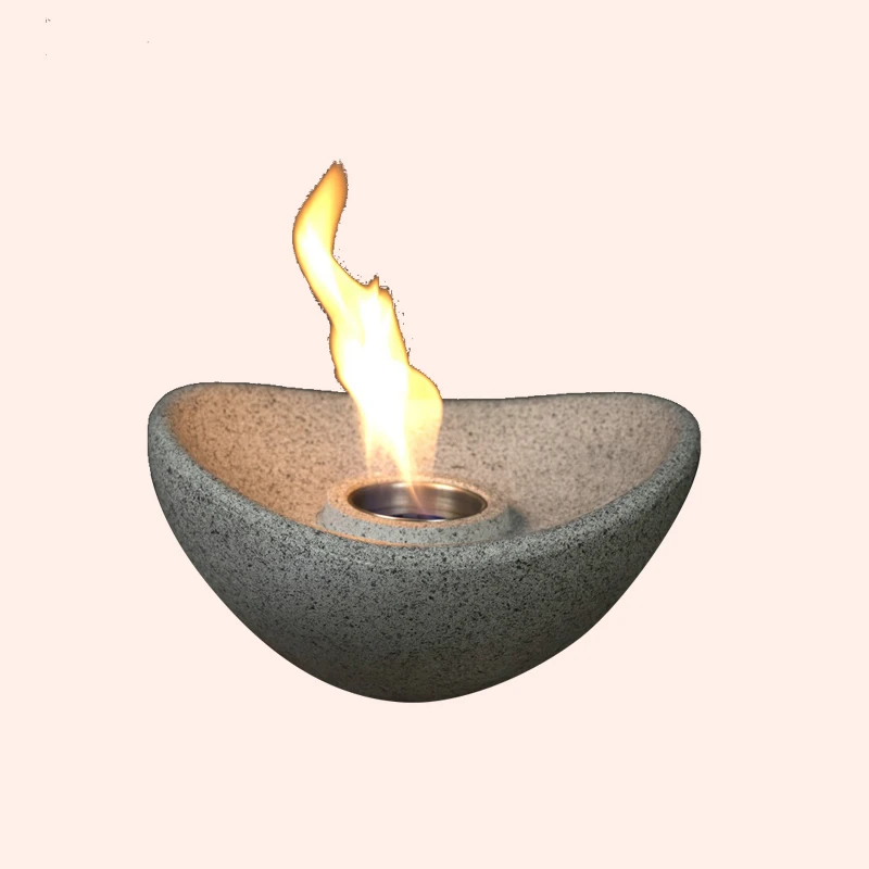 Modern Black Table Top Bio Fireplace Glass With Free Spare Parts And Online Technical Support Service