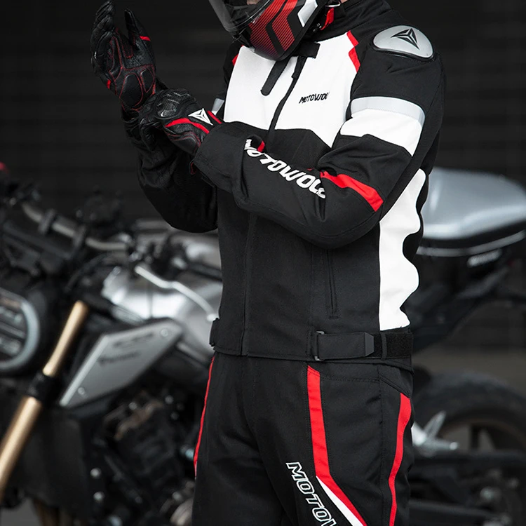 Summer Cycling Road Suit Four Seasons Outdoor Leather Motorcycle Auto Racing Wear Jacket