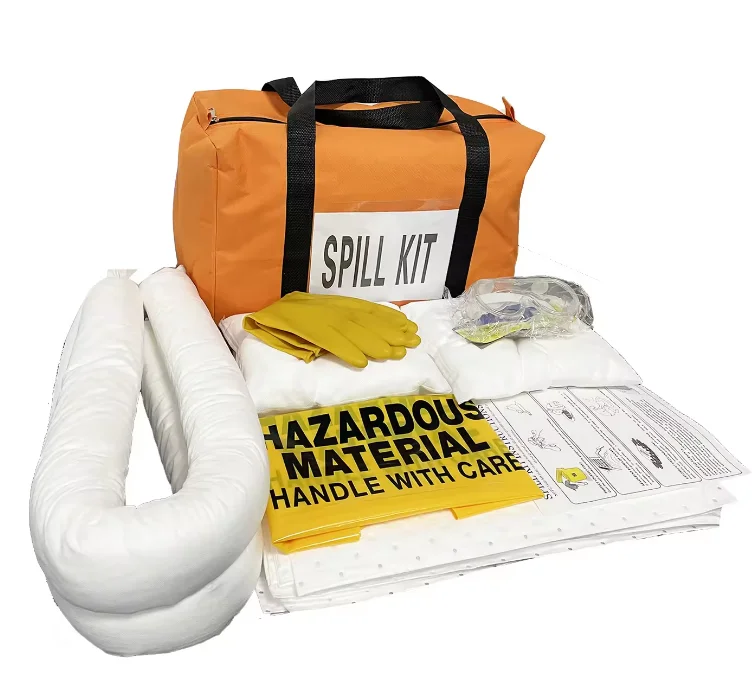 Chemicals spill kits 240liter Oil Absorbent Boom Spill Kit Cleaning Chemical and liquid Leakage Absorbing  240L