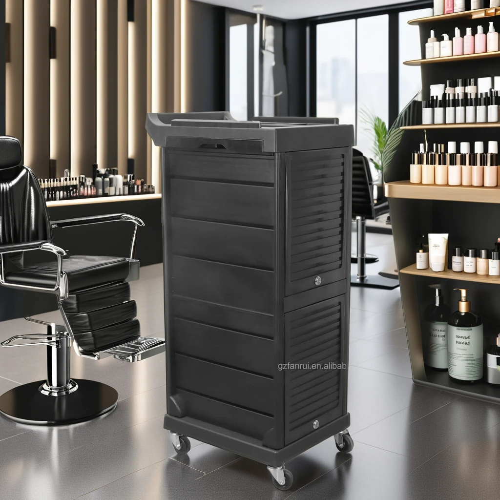 Modern Home Hair Salon Tool Cart Beauty Trolley Portable Multi-Layer Storage Removable Plastic Shelves Cross-Border Beauty