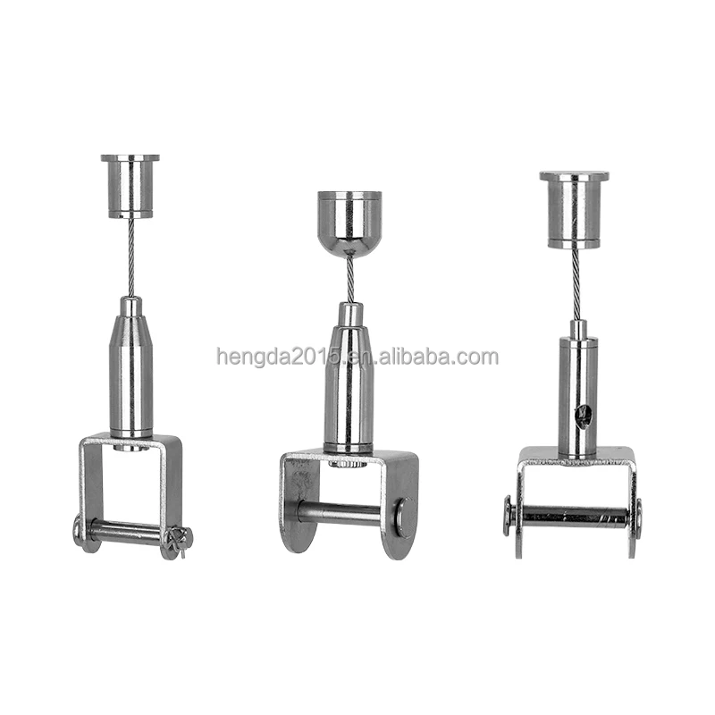 Factory OEM ceiling mounted Lighting Hanging Adjustable Cable holder LED lights Wire rope gripper bracket