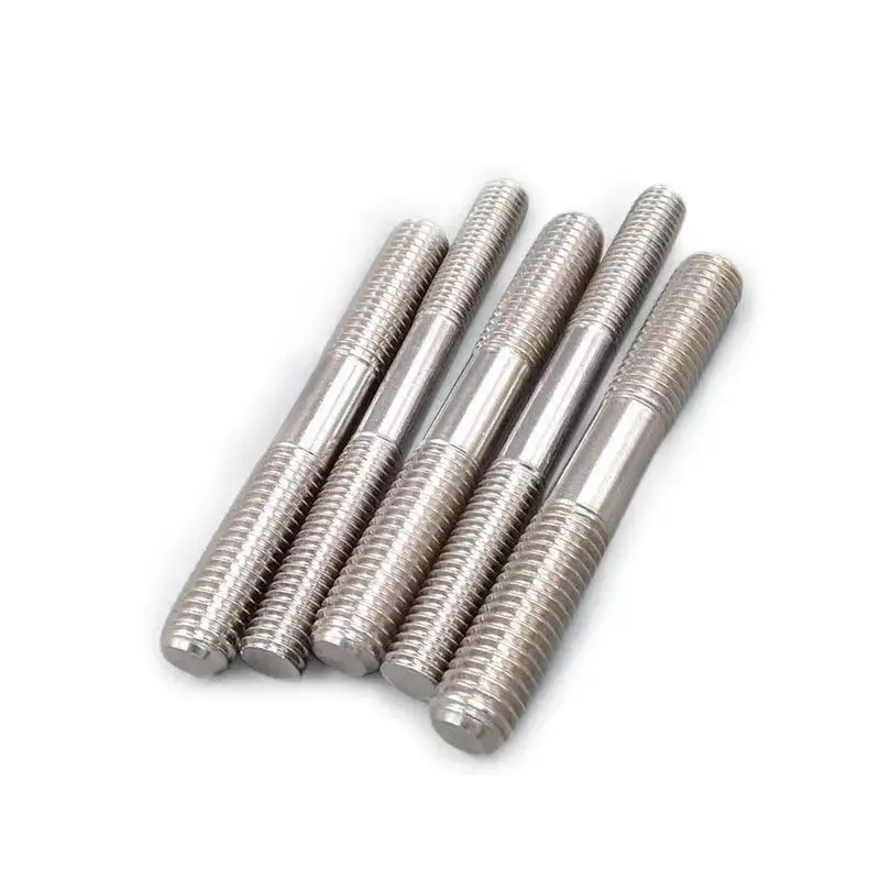 Fastener Double End Studs Threaded Rod Stud Bolt High Strength l Carbon Steel Black Plain