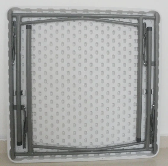 Plastic folding square table for fair show, for market, for hire and DIY Used