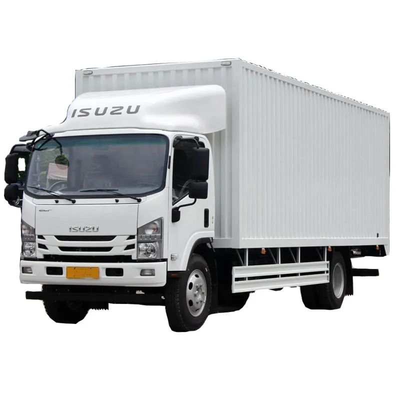 Brand ISUZU 4X2 189HP Used Cargo Truck Diesel Engine Van Hand Truck 139kw Lorry Truck
