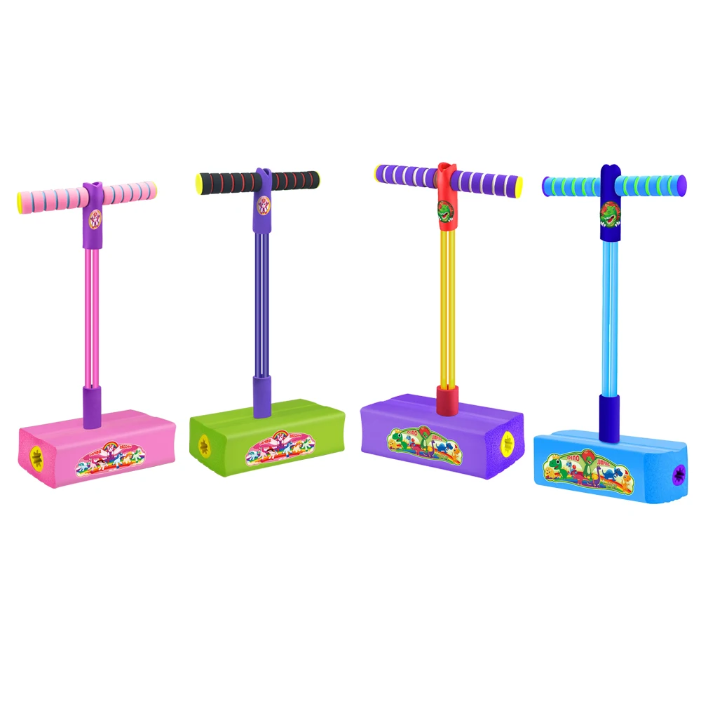 Promotional Custom Balance Jump Pogo Stick Fitness Toys Click And Play Foam Pogo Jumper For Kids