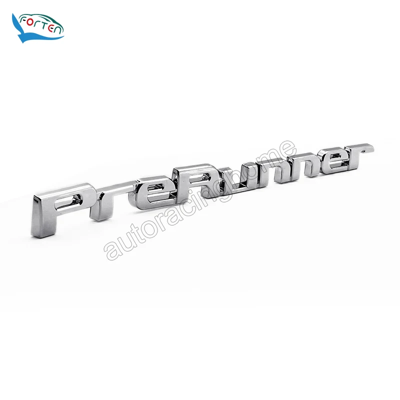 Customized Chrome ABS Plastic Car Logo Auto Parts Sticker Car Accessories 3D Decal Nameplate Car Emblem Badge For PRERUNNER