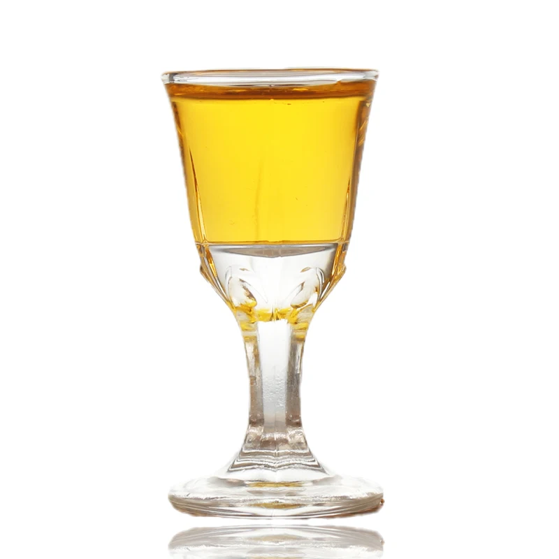 Whole sales custom logo 10ml shot glass for liquor vodka baijiu