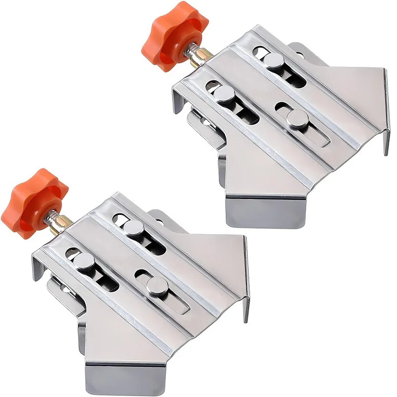 Adjustable Single Handle 90 Degree Right Angle Clamp Stainless Steel Close End Corner Clamp Woodworking Right Angle Clip