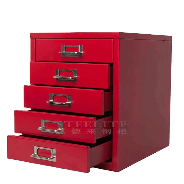 School Uniform Design Colorful Steel Locker Cabinet with Drawer Filing Cabinets on Desk