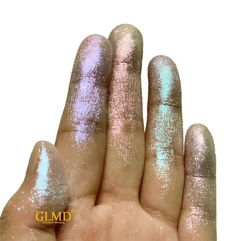 Wholesale Cosmetic Chameleon Glitter Aurora Duo Chrome Eyeshadow Multi chrome pigment for lips